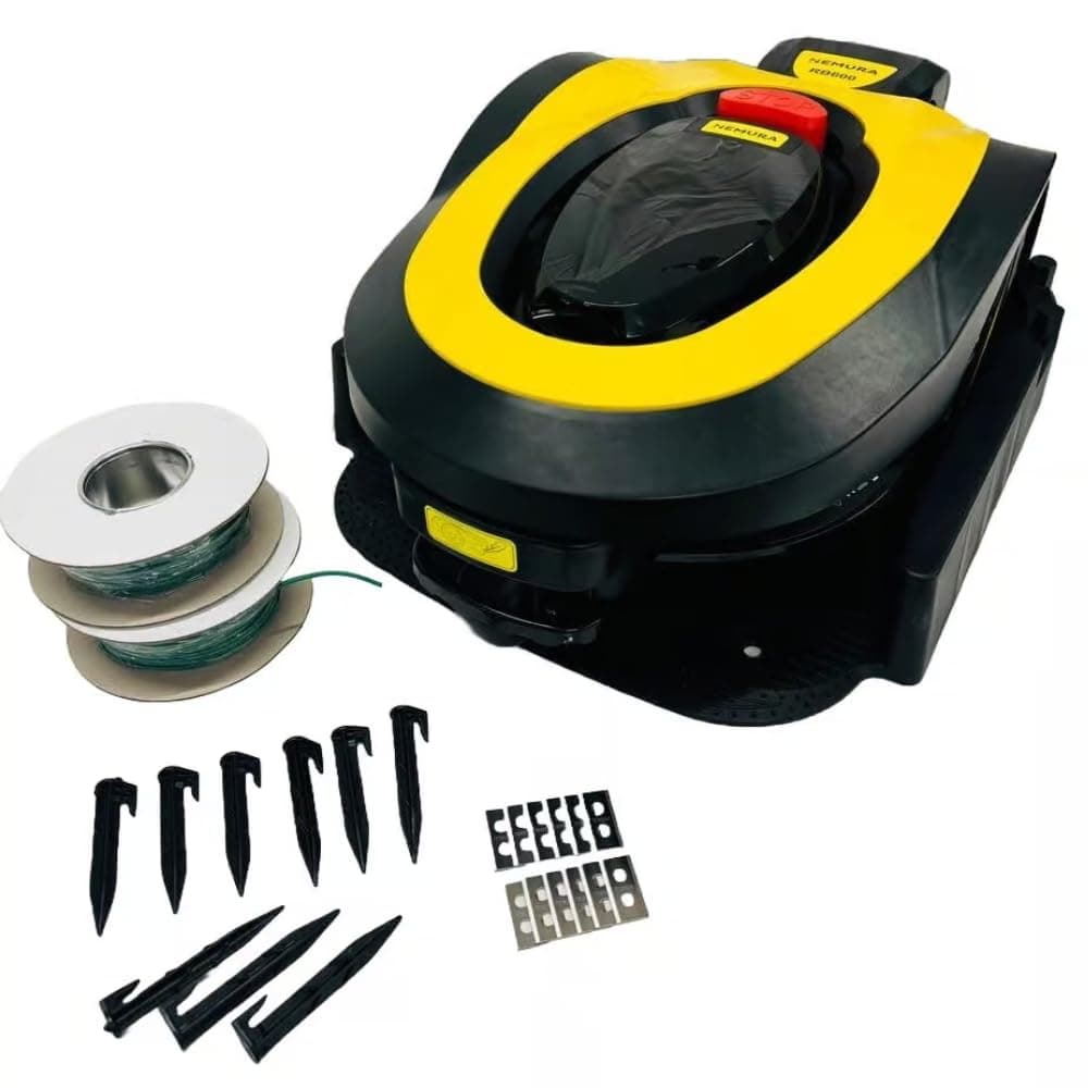 Nemura Robot Tondeuse 600 m2 - Coupe de 18cm avec Lames en Acier de Haute qualité - Réglable
