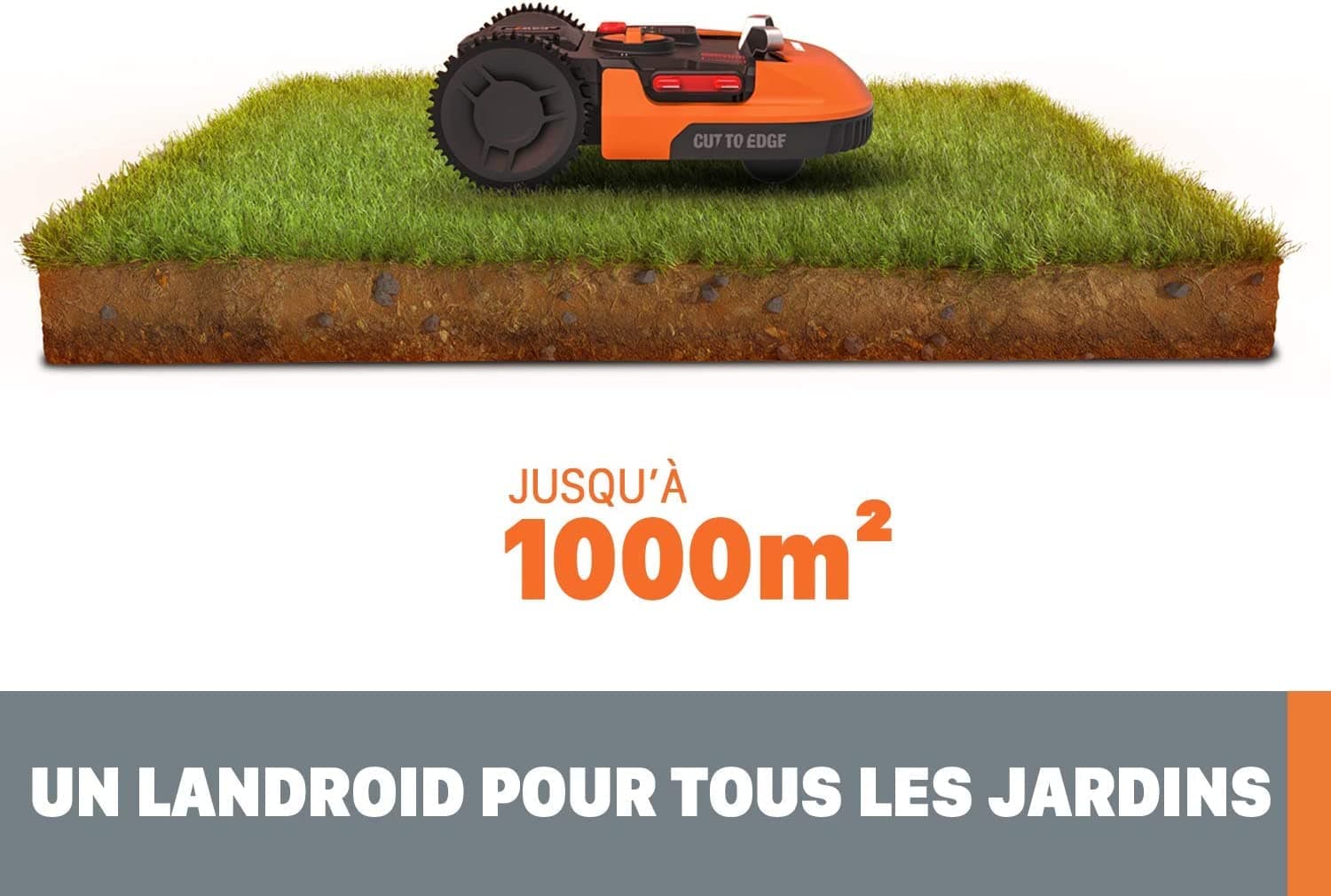 WORX - Landroid - 1000 m² - Robot Tondeuse Connecté - WR143E (Installation Facile — vue 3