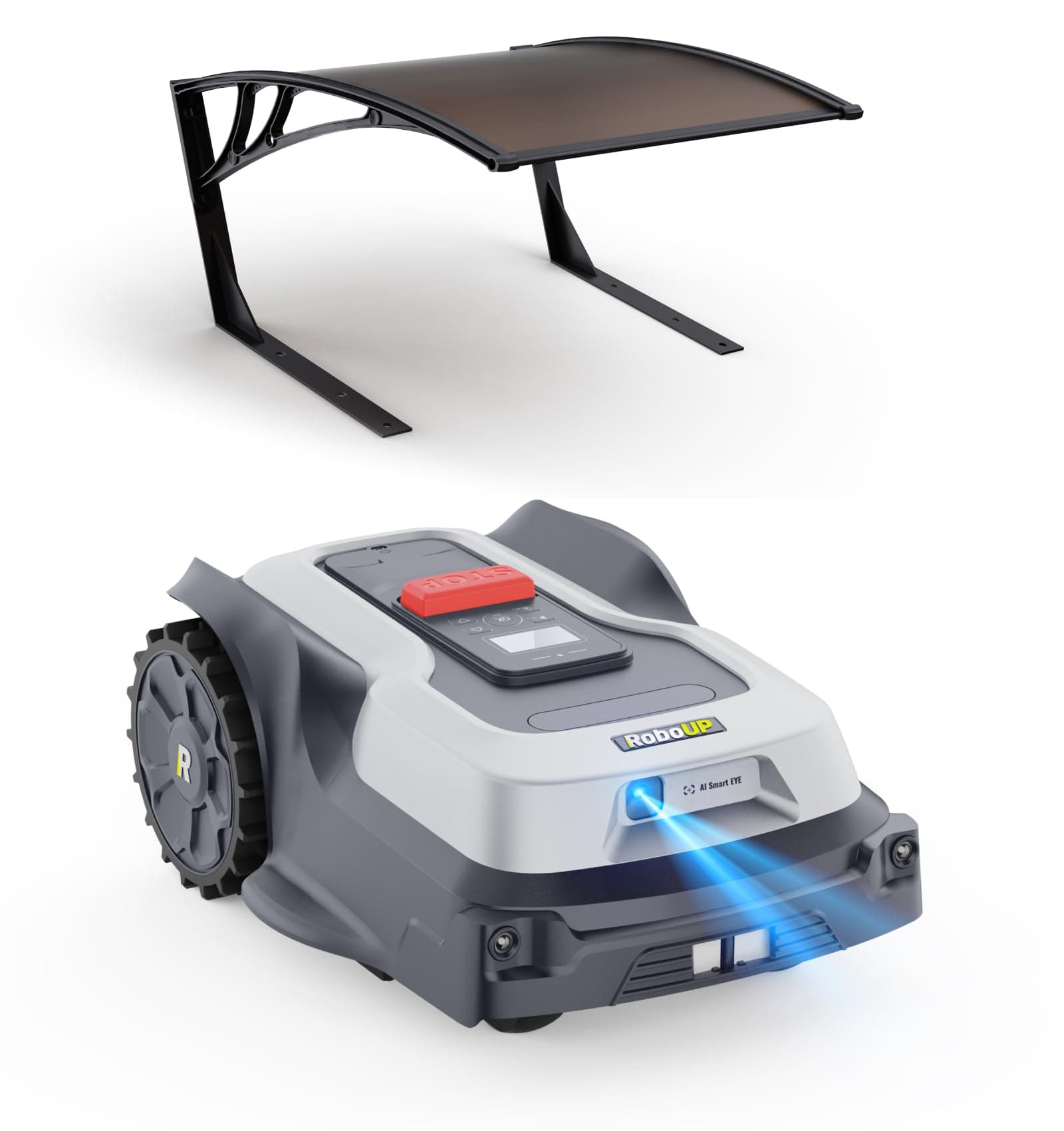 RoboUP Robot Tondeuse sans Fil Périphérique T600 et Garage