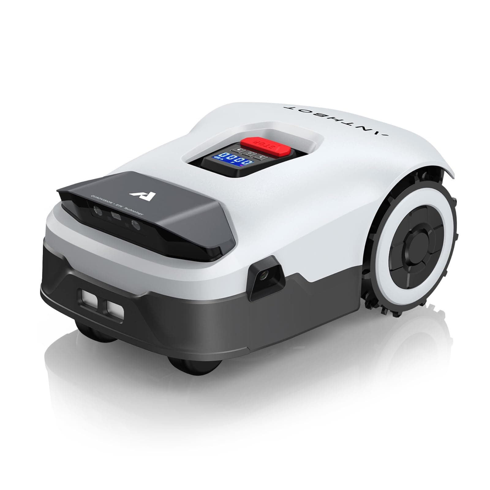 ANTHBOT Genie3000 Robot Tondeuse sans Fil Périphérique-3600㎡ Full Band RTK+4 Yeux IA Vision Tondeuse Robot Gazon