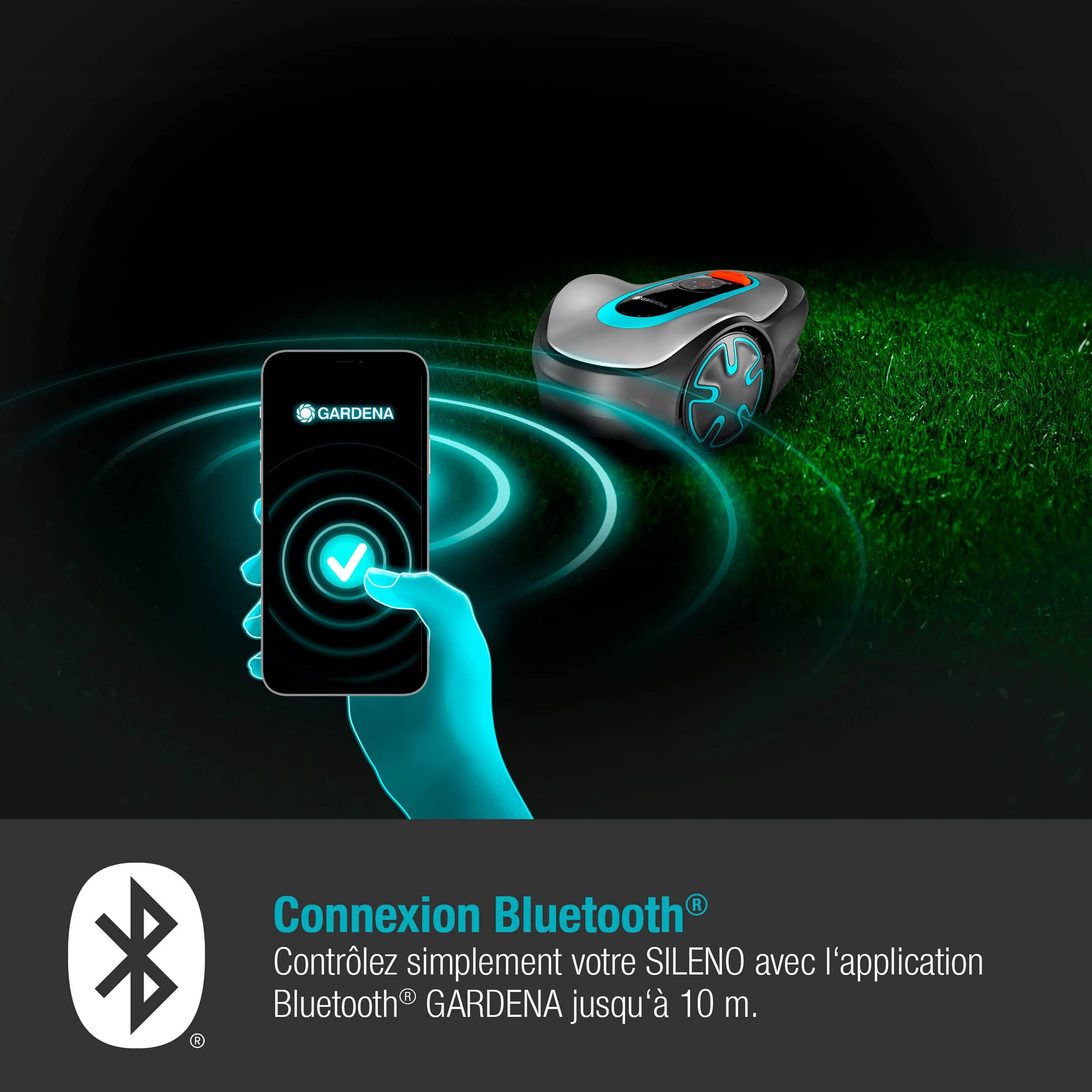 Gardena Tondeuse Robot SILENO minimo 500 m²: Tondeuse à Gazon Intelligente avec Une connectivité optimale programmable a — vue 2