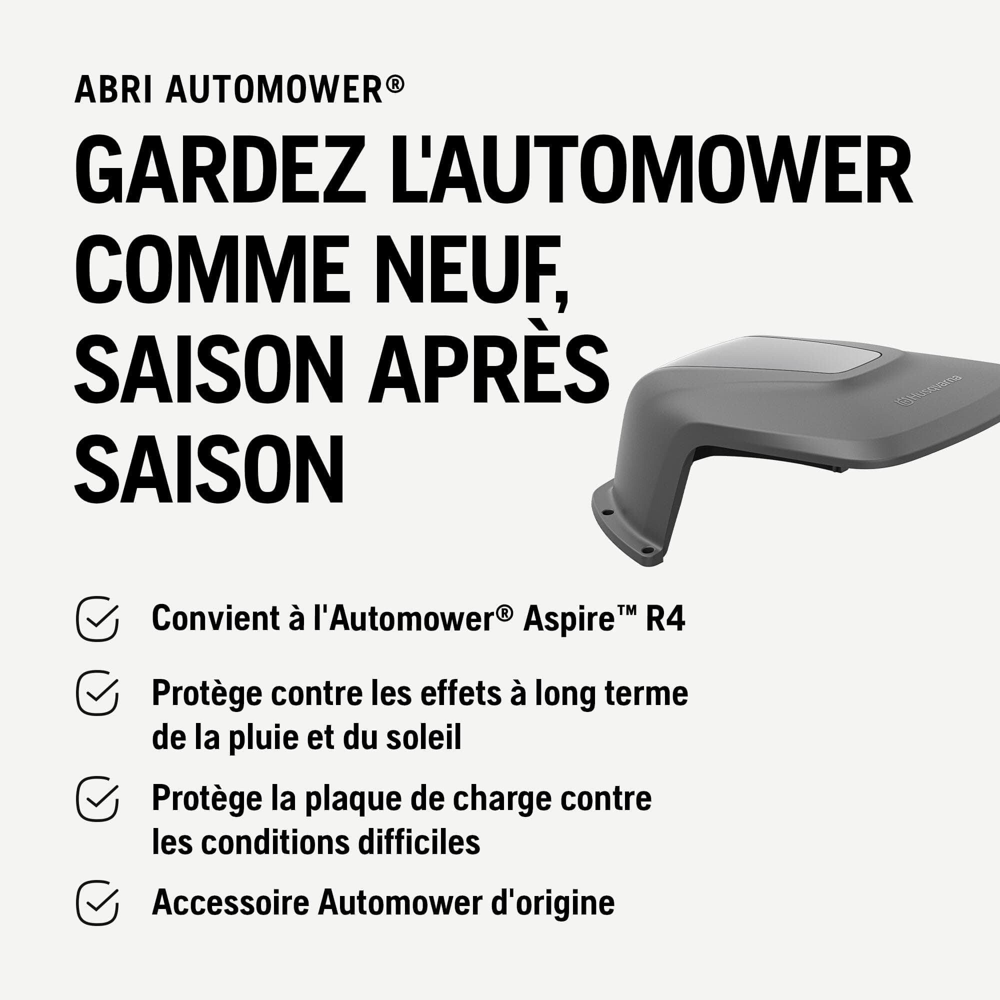 Husqvarna Robot Tondeuse Automower Aspire R4 pour 400 m² de Surface I Tondeuse à Gazon sans Fil Robot contrôle Via l'app — vue 3