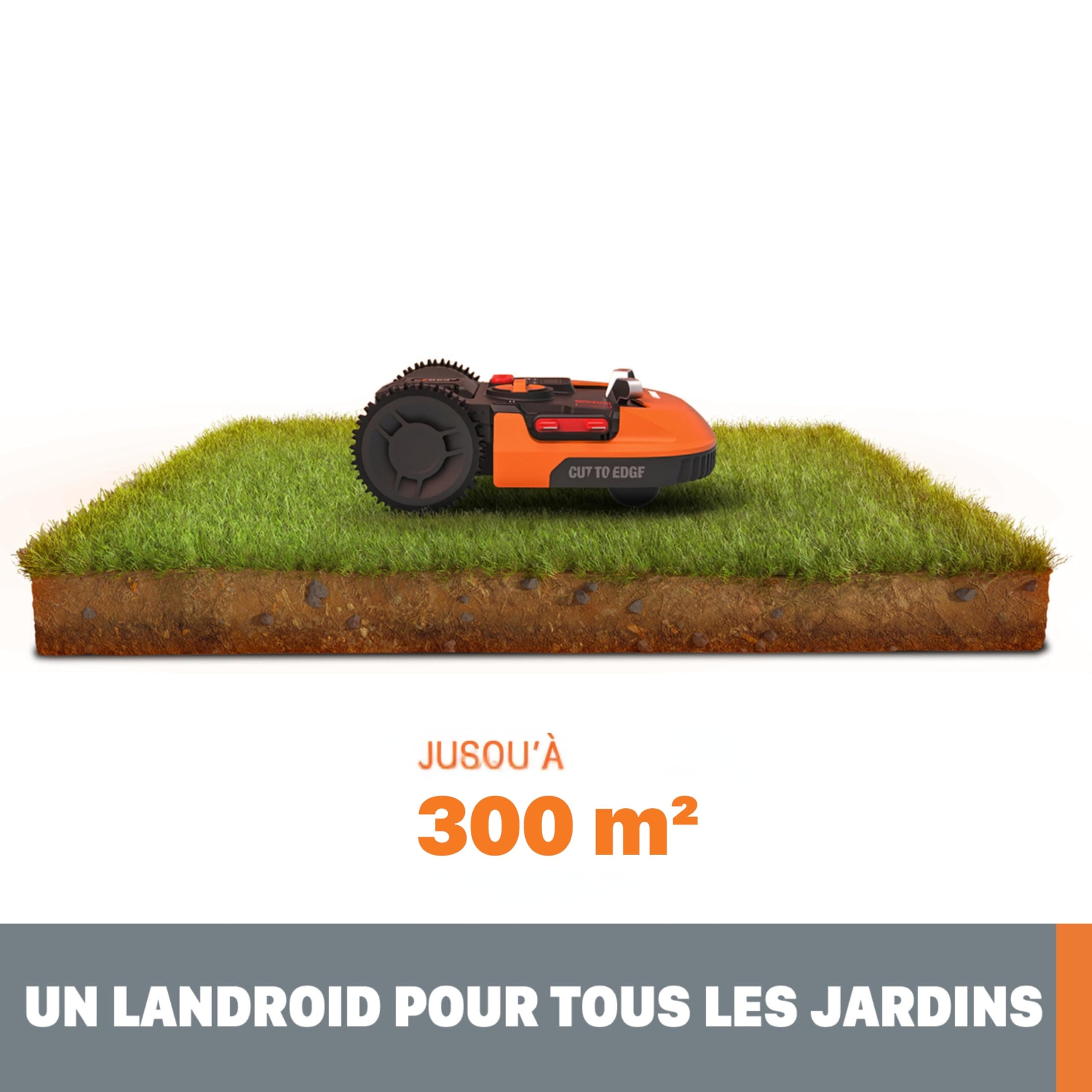 WORX Landroid Plus WR169E Robot Tondeuse Connecté e t Intelligent — vue 3