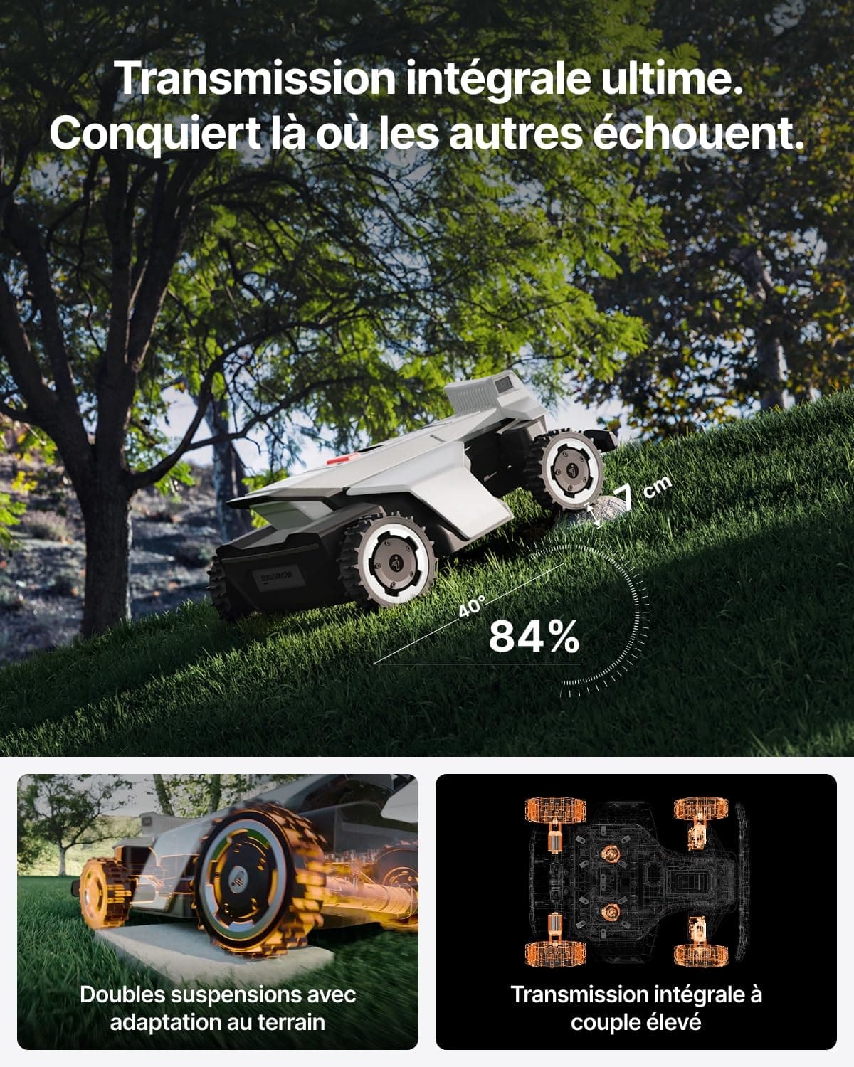 Segway Navimow X420 Robot Tondeuse sans Fil périphérique — vue 2