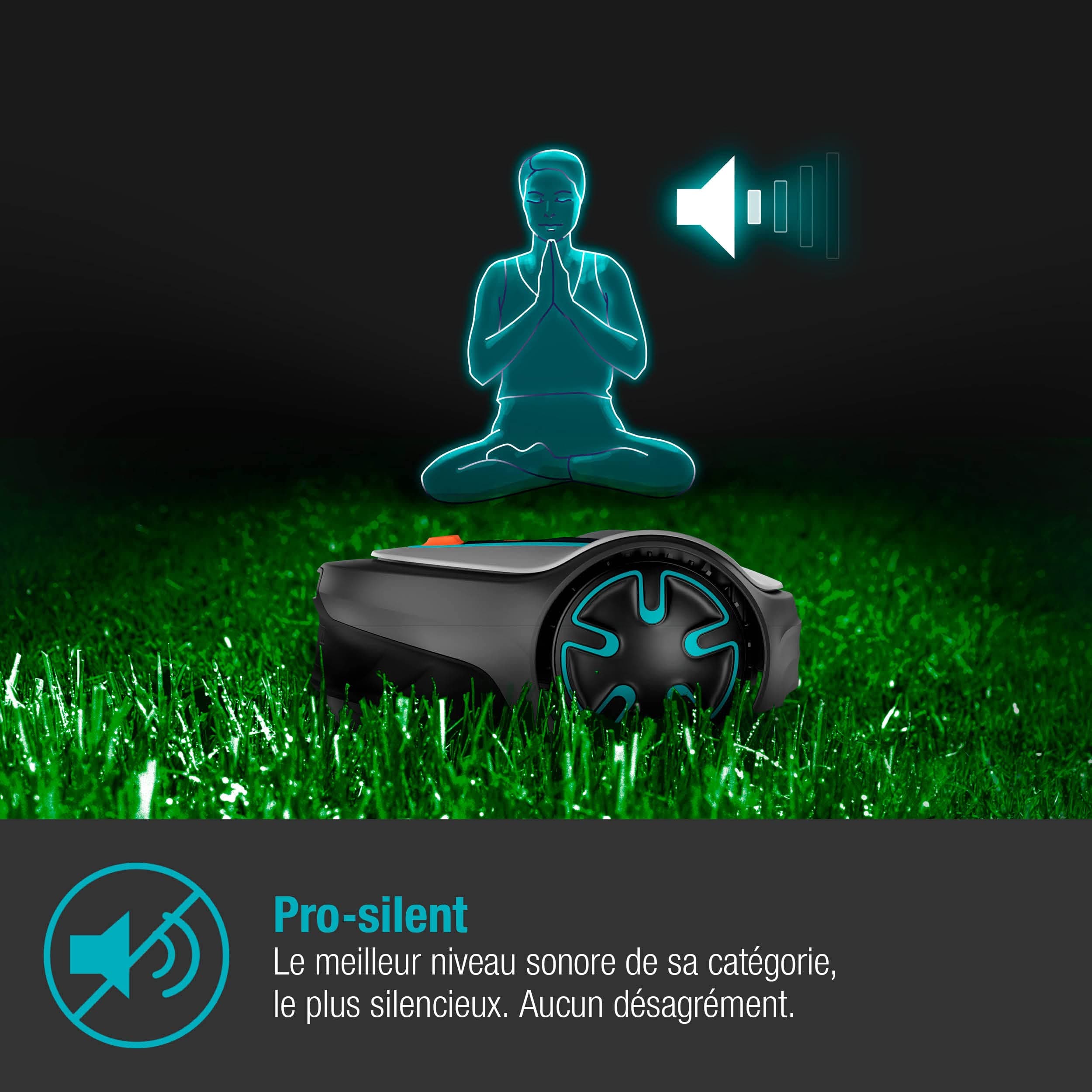 Gardena Tondeuse Robot SILENO minimo 500 m²: Tondeuse à Gazon Intelligente avec Une connectivité optimale programmable a — vue 3