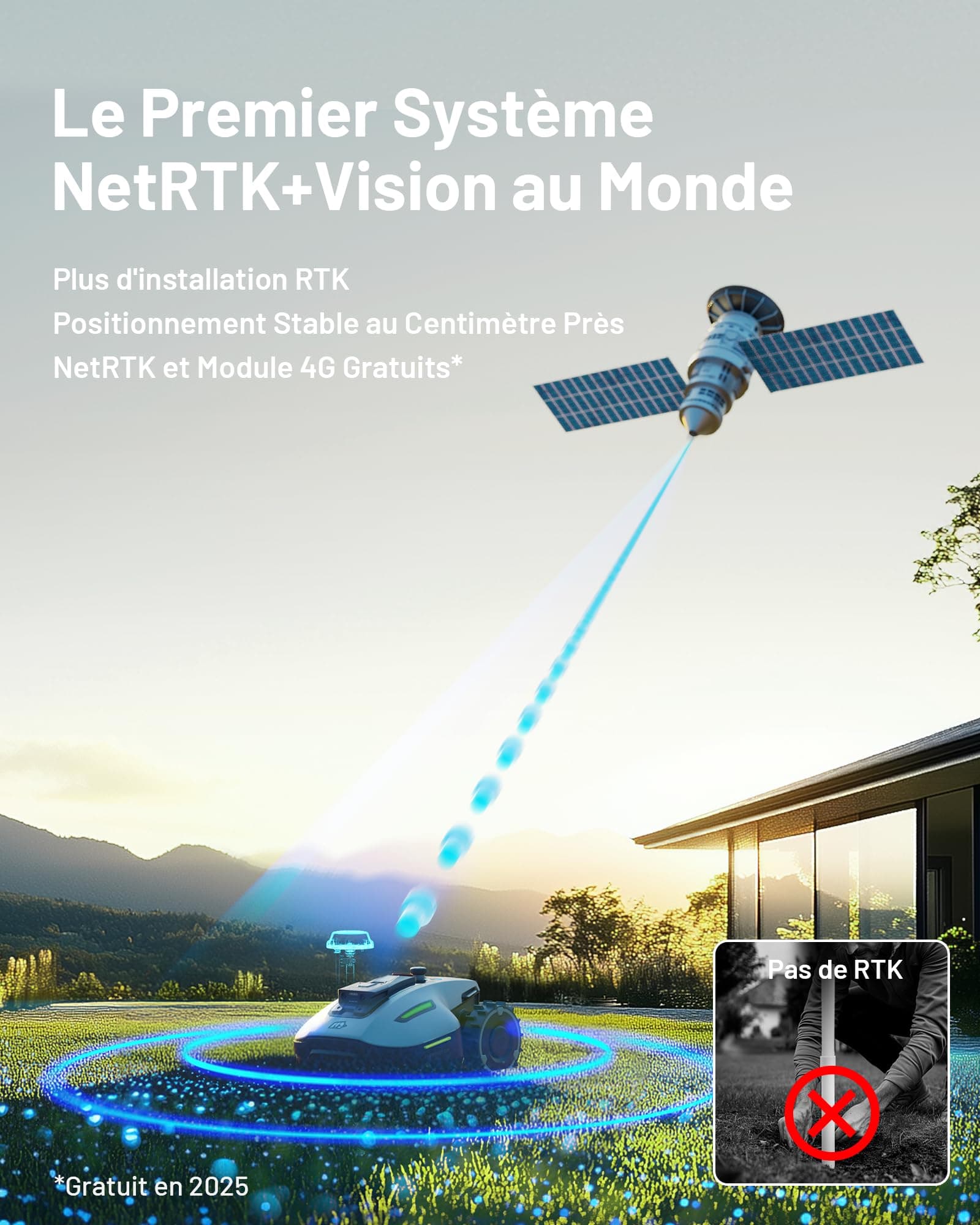 MAMMOTION Tondeuse Robot YUKA Mini 700 — vue 2