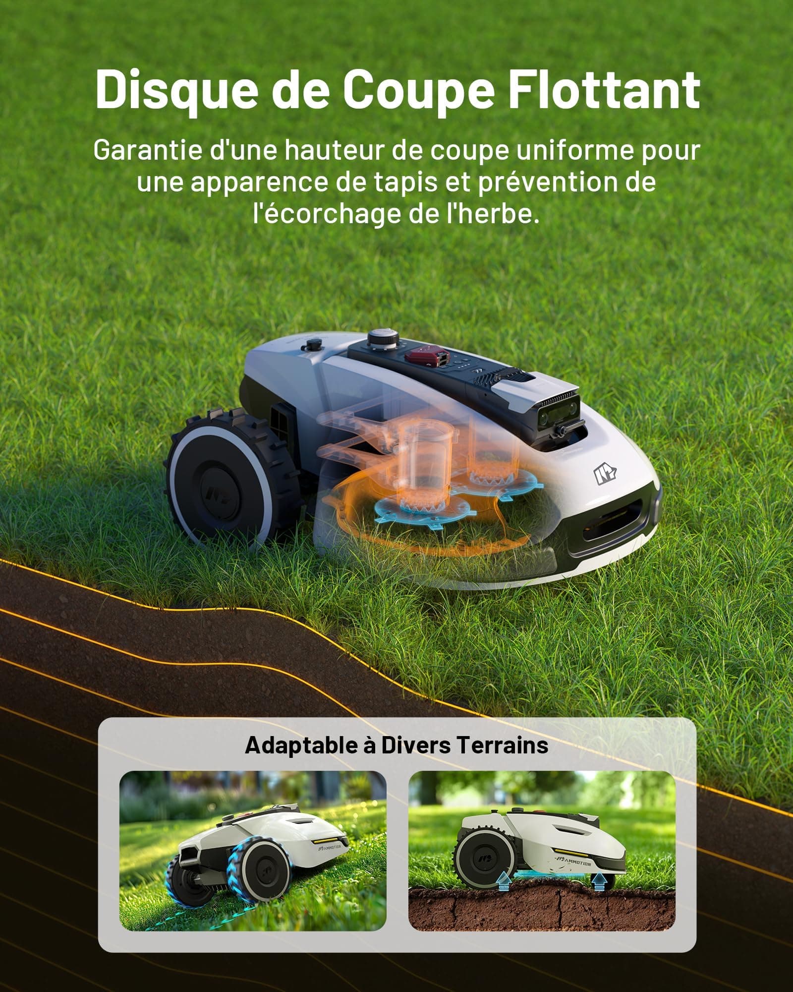 MAMMOTION YUKA 2000 Robot Tondeuse sans Fil Périphérique — vue 3