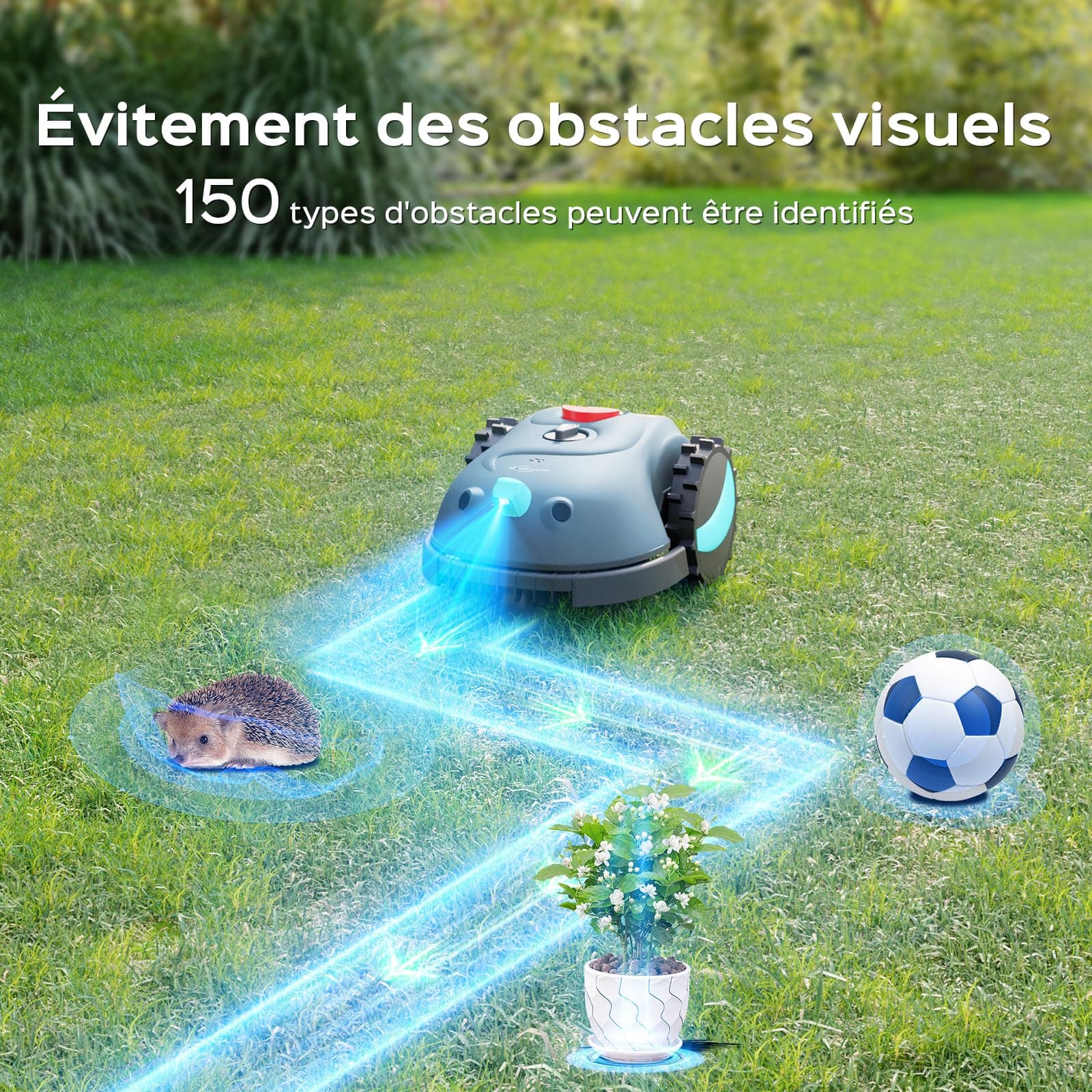 YARDCARE V100 Robot Tondeuse sans Fil Périphérique — vue 2