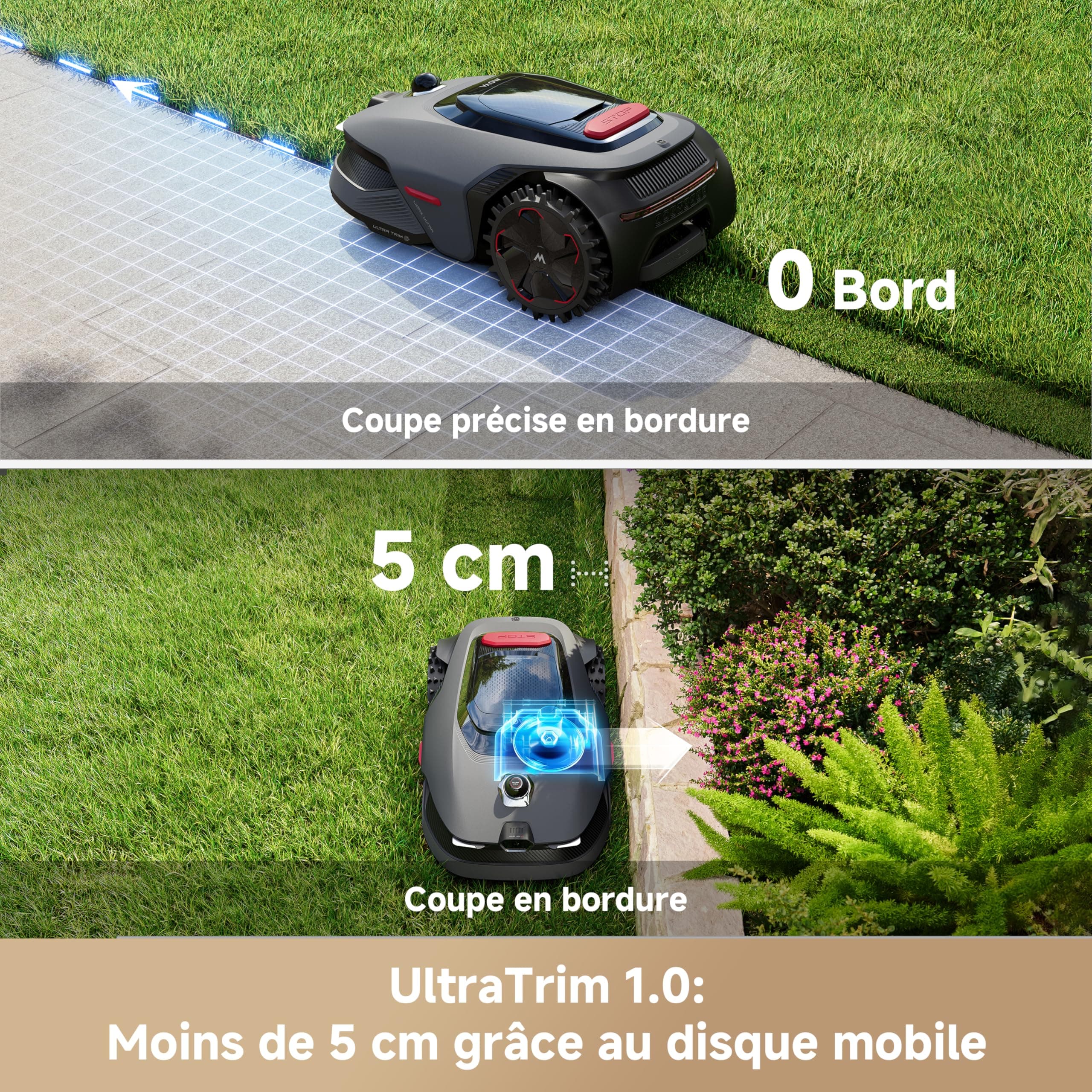 MOVA LiDAX Ultra 800 Robot Tondeuse sans Fil périphérique — vue 3