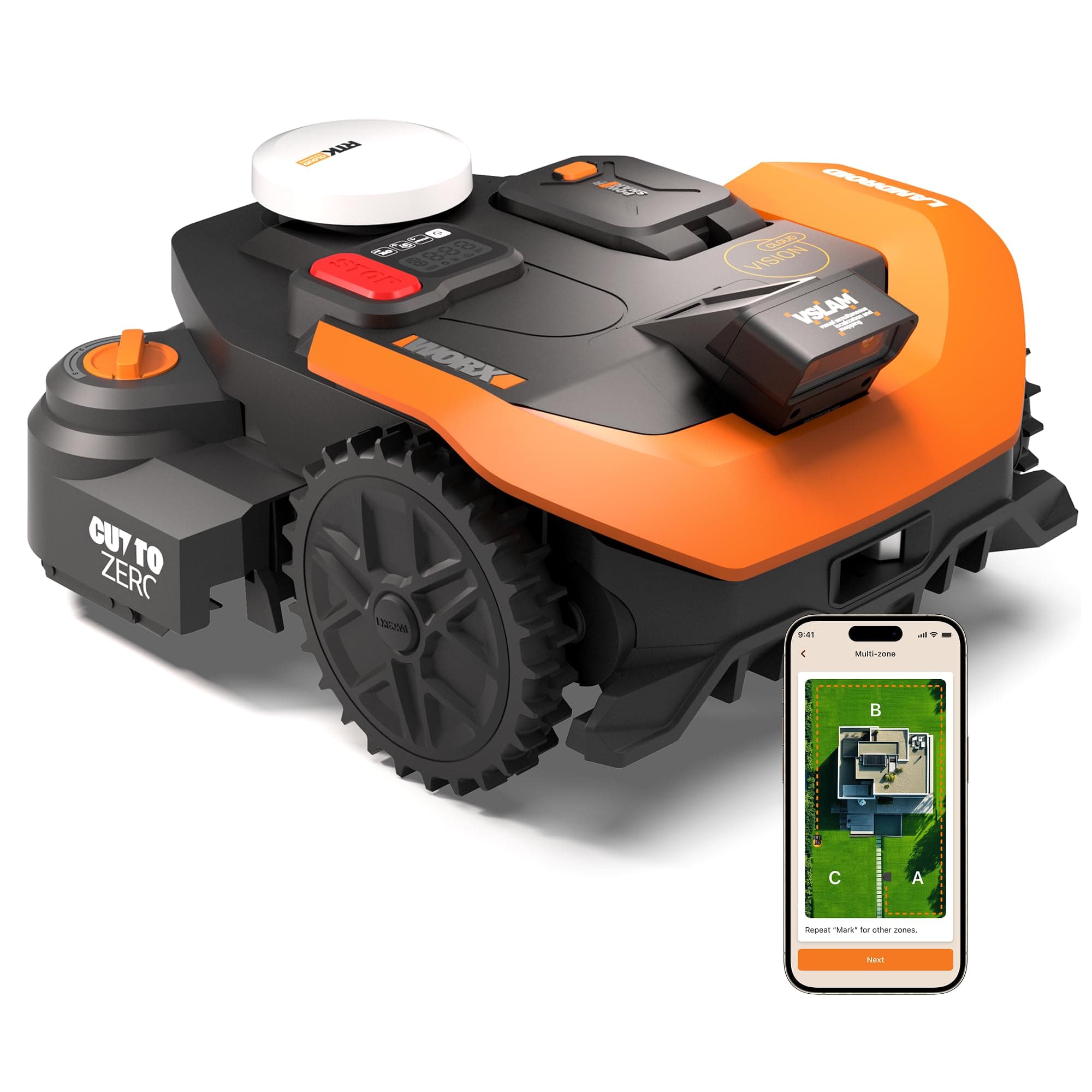 WORX Vision Cloud 2WD Robot Tondeuse WR318E