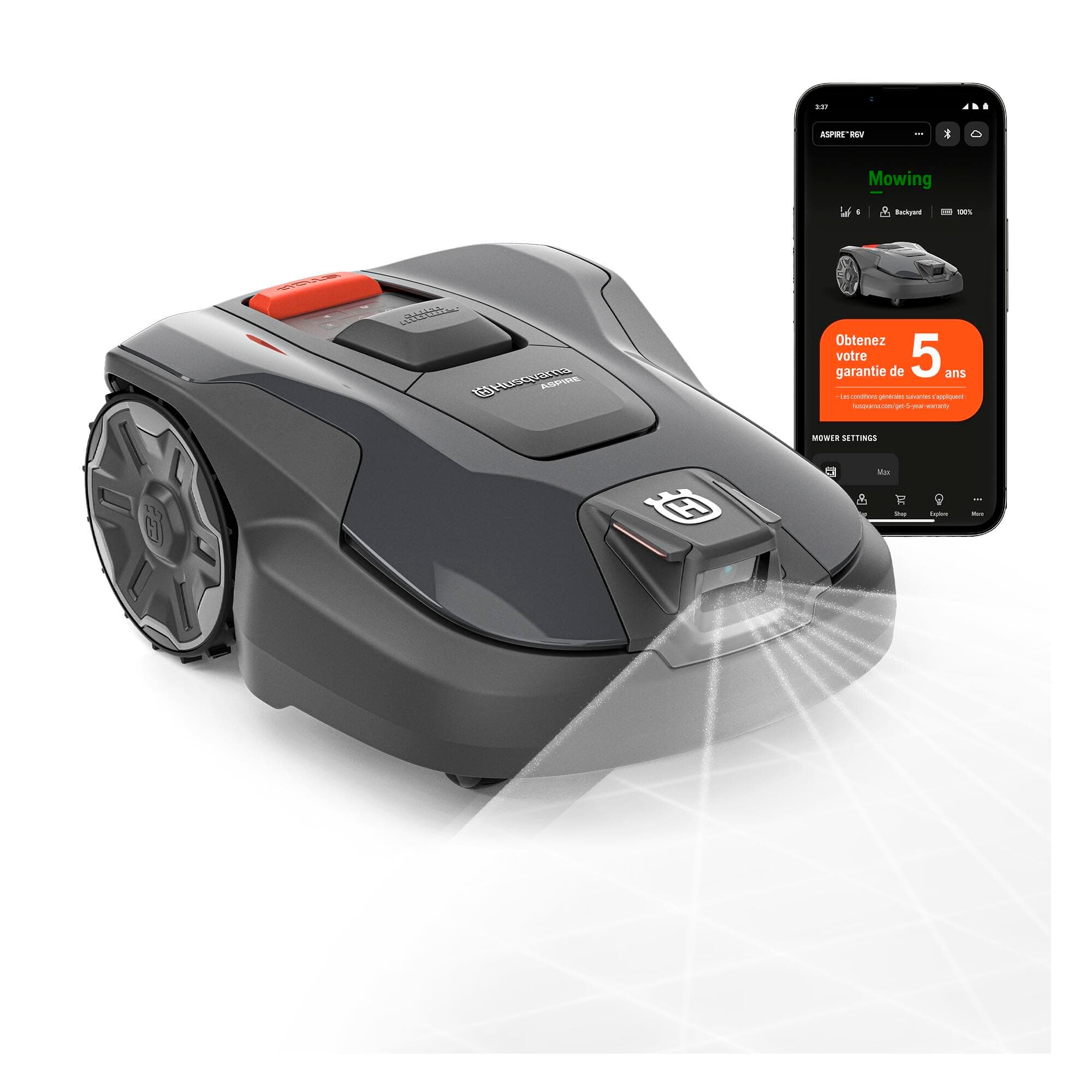 HUSQVARNA Automower® Aspire R6V – Robot Tondeuse sans Fil périphérique