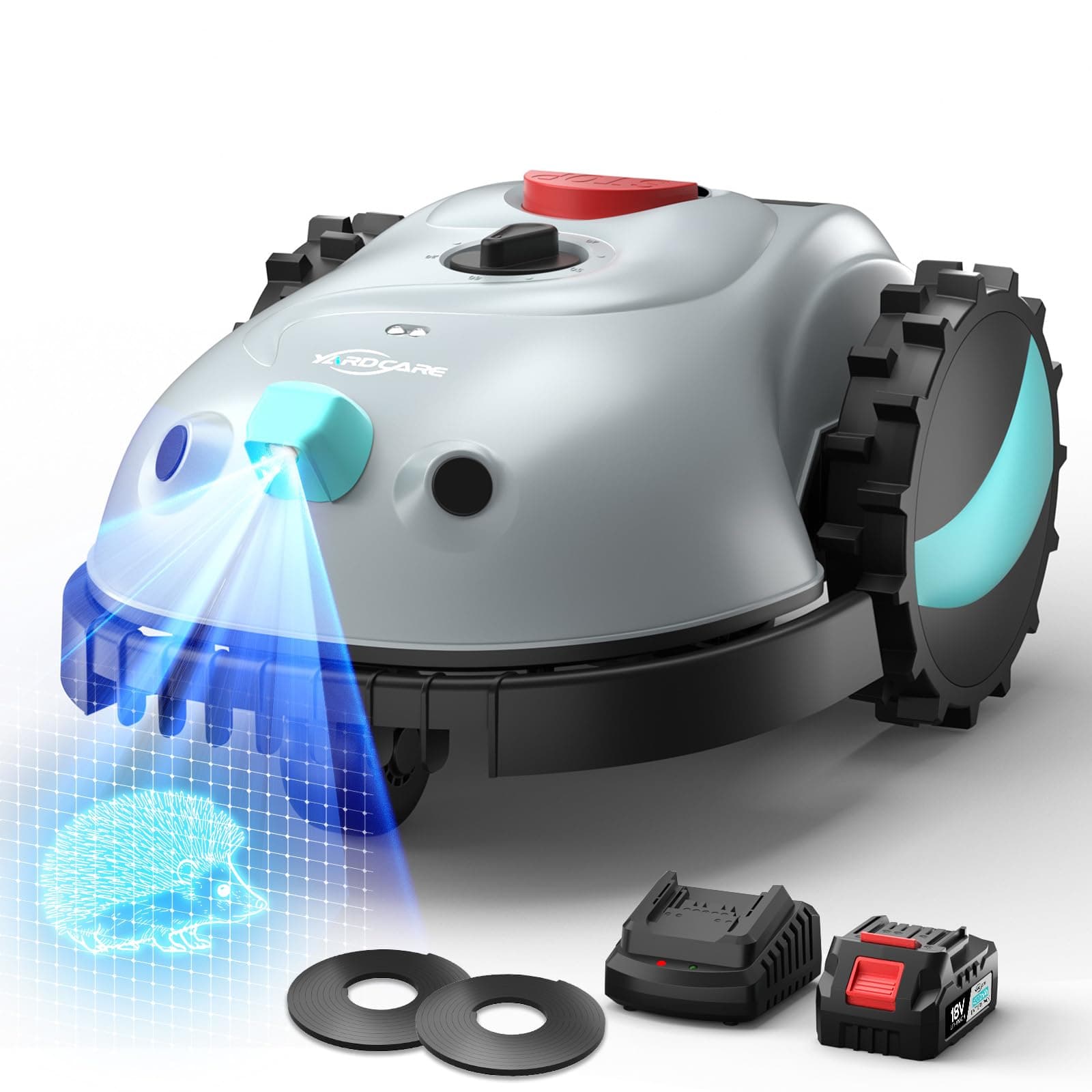 YARDCARE Robot Tondeuse sans Fil Périphérique