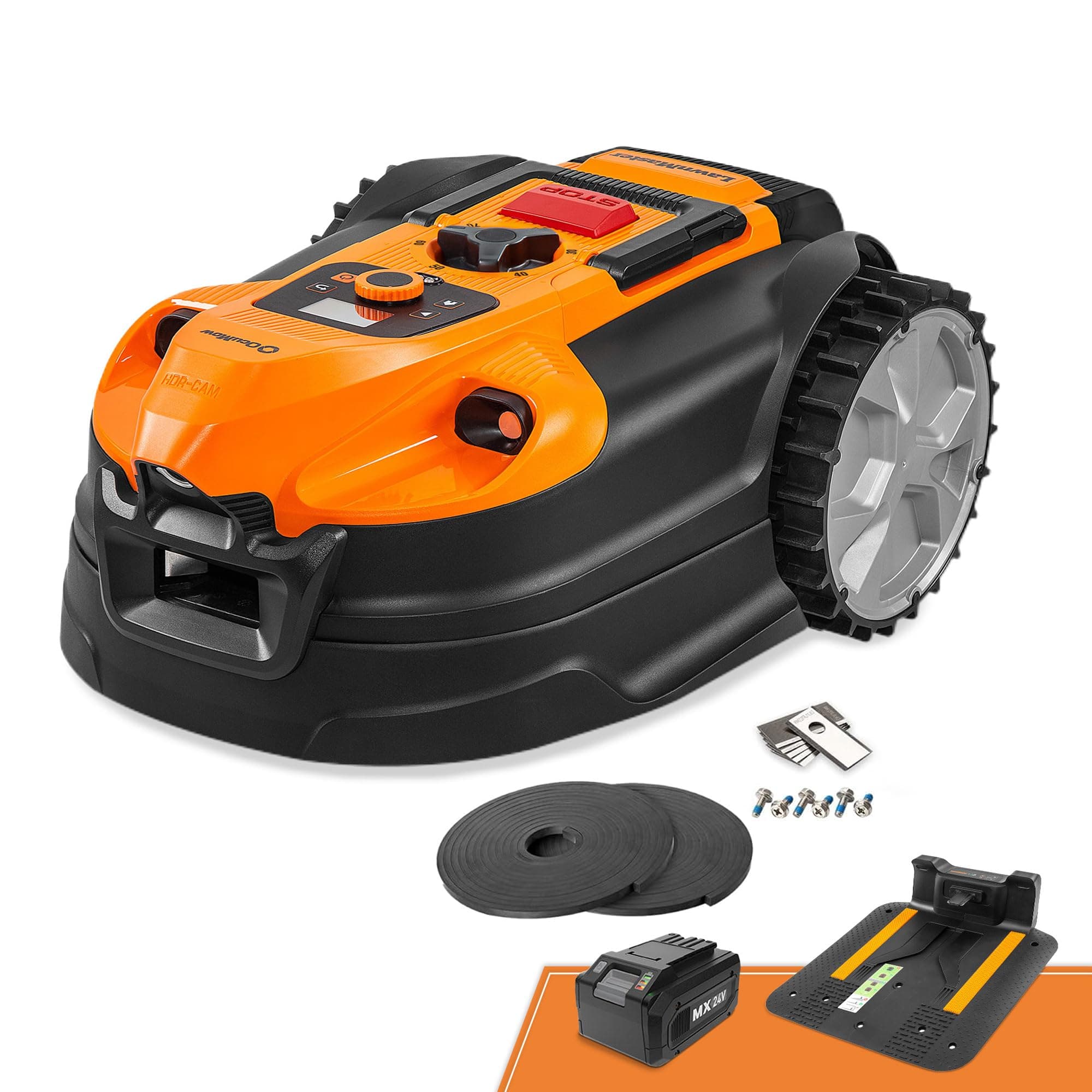 LawnMaster OcuMow®18 Tondeuse Robotique sans Fil de Limite 800㎡